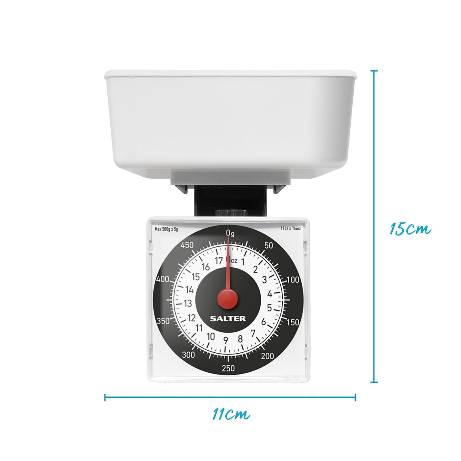 Salter Mechanical Kitchen Scale Compact Travel Portion Control (Open Box)